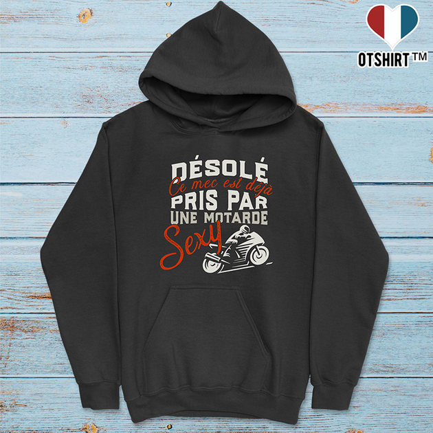 Sweat hotsell capuche motard