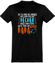  T shirt homme pêcheur et super papa