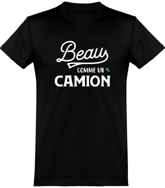 Beau Comme T Shirt Camionneur Black Trucker T-Shirt For Men, Short