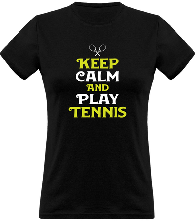 T shirt femme keep calm and play