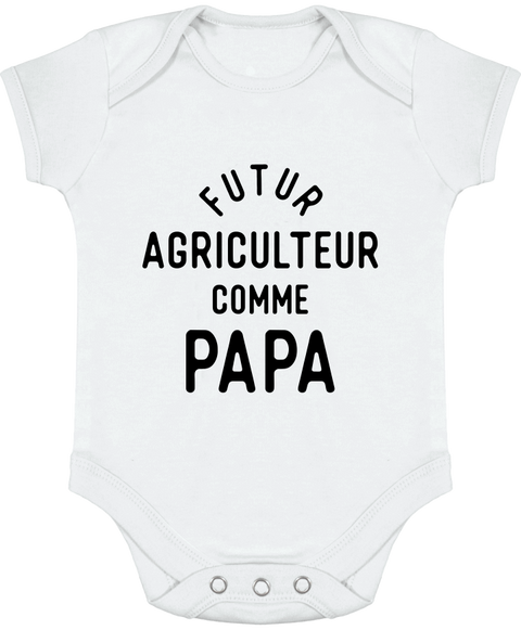Body bébé Futur agriculteur comme papa