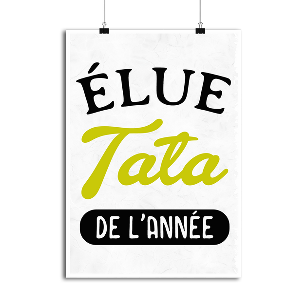 Affiche Tata personnalisée, cadeau pour tata -  France