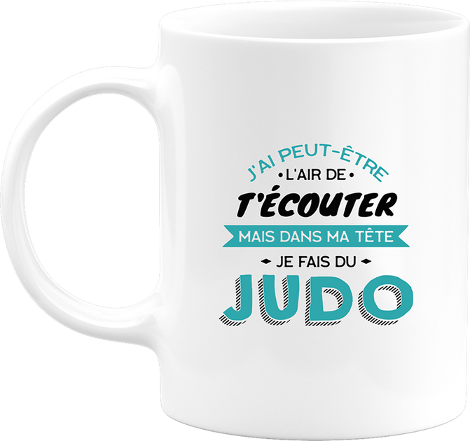 Mug je peux pas j'ai judo - cadeau humour anniversaire drôle pour judo