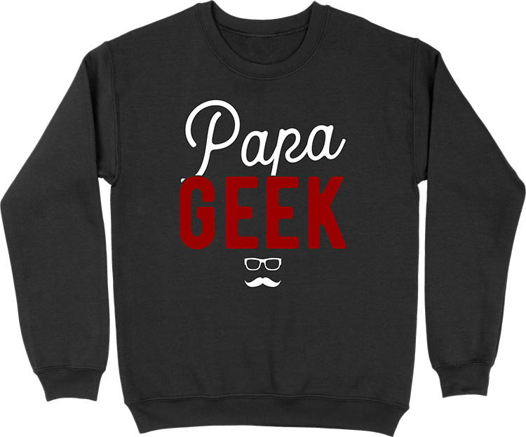 Pull homme papa geek