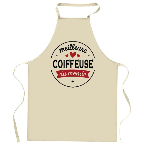 Tablier de la Meilleure Cœur du monde 1- Apron - Idée Cadeau Tablier Personnalisable Anniversaire Fête Original Famille Travail Départ Collègue Retraite Noël.