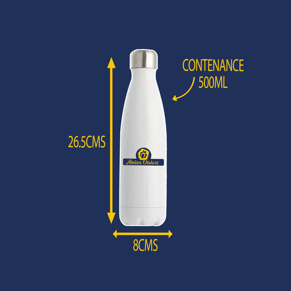 Bouteille Isotherme Promue Grande Sœur - Bottle - Idée Bouteille Isotherme Cadeau Anniversaire Fête Original Famille Travail Départ Collègue Retraite Noël. - Rose&Bleu - 1