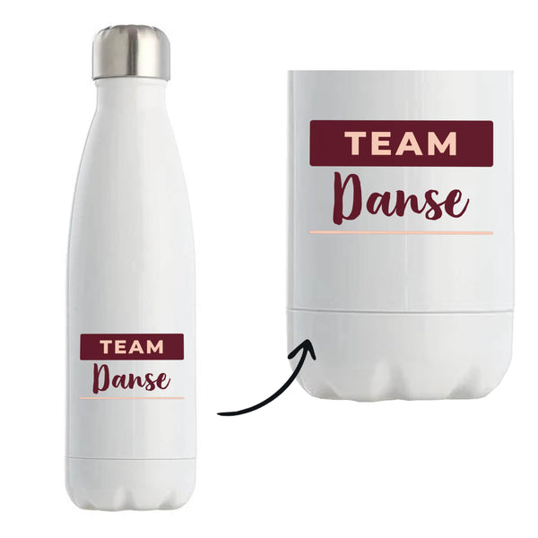 Bouteille Isotherme Team Danse - Bottle - Idée Bouteille Isotherme Cadeau Anniversaire Fête Original Famille Travail Départ Collègue Retraite Noël. - Bordeaux&Rose - 4