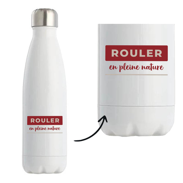 Bouteille Isotherme Rouler en Pleine Nature - Bottle - Idée Bouteille Isotherme Cadeau Anniversaire Fête Original Famille Travail Départ Collègue Retraite Noël. - Bordeaux&Gris - 4