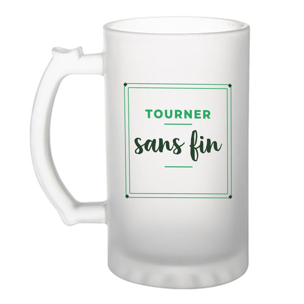 Verre à Bière Tourner Sans Fin - Beer Glass - Idée Chope de Bière Cadeau Anniversaire Fête Original Famille Travail Départ Collègue Retraite Noël. - Vert - 3