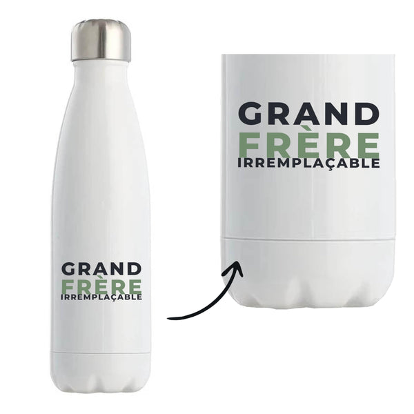 Bouteille Isotherme Grand Frere Irremplacable - Bottle - Idée Bouteille Isotherme Cadeau Anniversaire Fête Original Famille Travail Départ Collègue Retraite Noël. - Bleu&Vert - 1