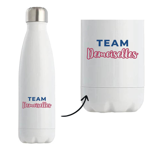 Bouteille Isotherme Team Demoiselles - Bottle - Idée Bouteille Isotherme Cadeau Anniversaire Fête Original Famille Travail Départ Collègue Retraite Noël. - Bordeaux&Bleu - 2
