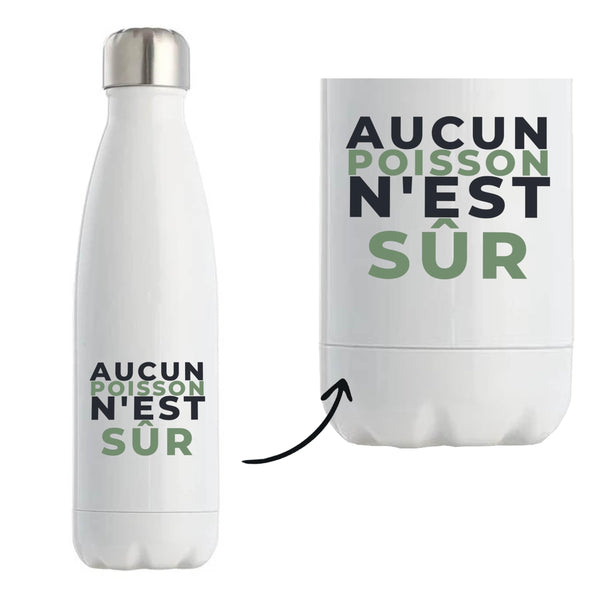 Bouteille Isotherme Aucun Poisson Nest Sur - Bottle - Idée Bouteille Isotherme Cadeau Anniversaire Fête Original Famille Travail Départ Collègue Retraite Noël. - Bleu&Vert - 1