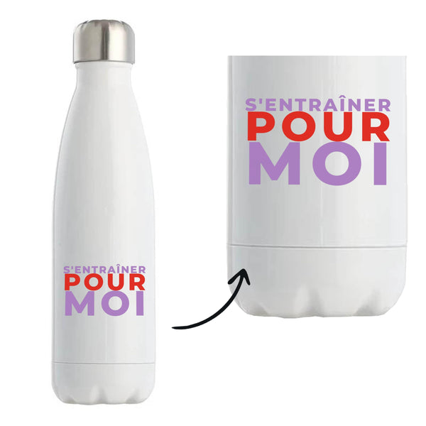Bouteille Isotherme Sentrainer pour Moi - Bottle - Idée Bouteille Isotherme Cadeau Anniversaire Fête Original Famille Travail Départ Collègue Retraite Noël. - Violet&Rouge - 1