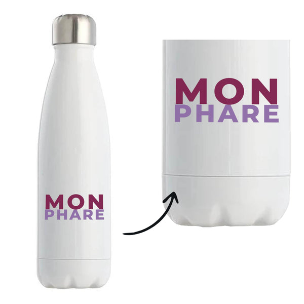 Bouteille Isotherme Mon Phare - Bottle - Idée Bouteille Isotherme Cadeau Anniversaire Fête Original Famille Travail Départ Collègue Retraite Noël. - Violet&Violet - 1