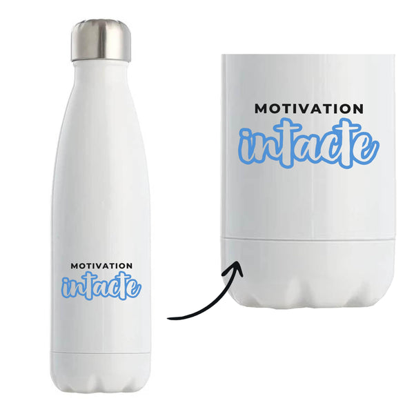 Bouteille Isotherme Motivation Intacte - Bottle - Idée Bouteille Isotherme Cadeau Anniversaire Fête Original Famille Travail Départ Collègue Retraite Noël. - Noir&Bleu - 2