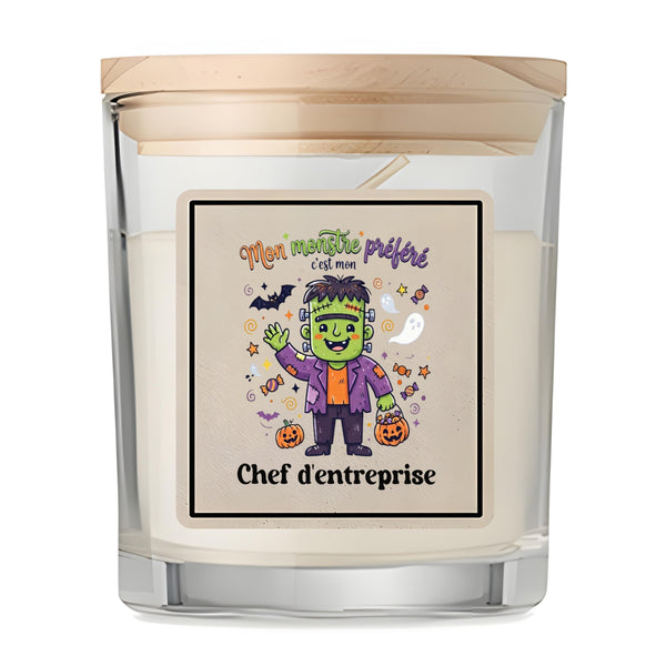 Bougie Mon Monstre Prefere C'est Mon Chef dentreprise - Candle - Idée Bougie Décorative Cadeau Anniversaire Fête Original Famille Travail Départ Collègue Retraite Noël.