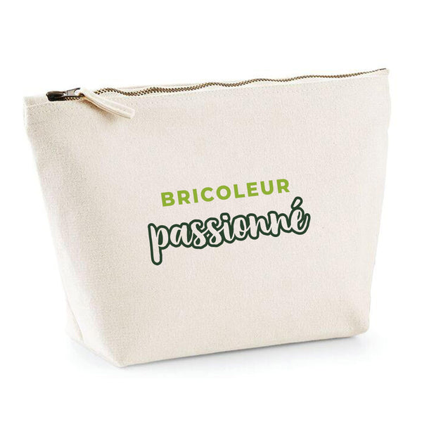 Trousse Bricoleur Passionne - Pouch Case - Idée Trousse Rangement Cadeau Anniversaire Fête Original Famille Travail Départ Collègue Retraite Noël. - Vert - 2