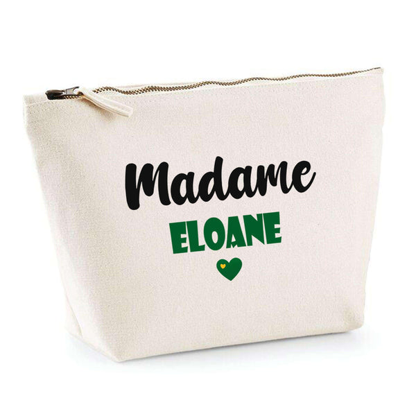 Trousse Madame Eloane - Pouch - Idée Trousse Toilette Maquillage Cadeau Anniversaire Fête Original Famille Travail Départ Collègue Retraite