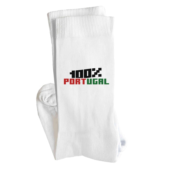 Chaussettes 100% portugal | Socks | Taille 36-40 | Idée Chaussettes Personnalisées Cadeau Fête Original Famille Travail Départ Collègue Retraite Noël.