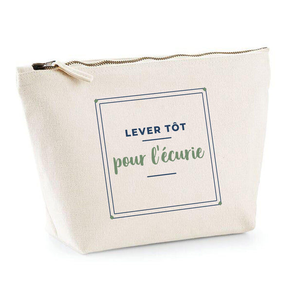 Trousse Lever Tot pour Lecurie - Pouch Case - Idée Trousse Rangement Cadeau Anniversaire Fête Original Famille Travail Départ Collègue Retraite Noël. - Bleu&Vert - 3