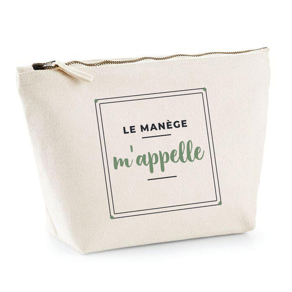 Trousse Le Manege Mappelle - Pouch Case - Idée Trousse Rangement Cadeau Anniversaire Fête Original Famille Travail Départ Collègue Retraite Noël. - Bleu&Vert - 3