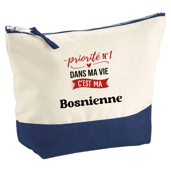 Trousse Priorite N1 dans ma Vie C'est ma Bosnienne - Idée Rangement Cadeau Cadeau Anniversaire Fête Original Famille Travail Départ Collègue Retraite Noël.