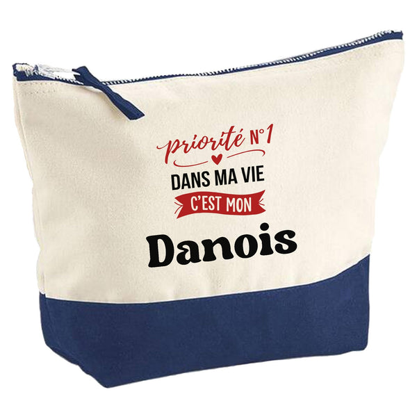 Trousse Priorite N1 dans ma Vie C'est Mon Danois - Idée Rangement Cadeau Cadeau Anniversaire Fête Original Famille Travail Départ Collègue Retraite Noël.