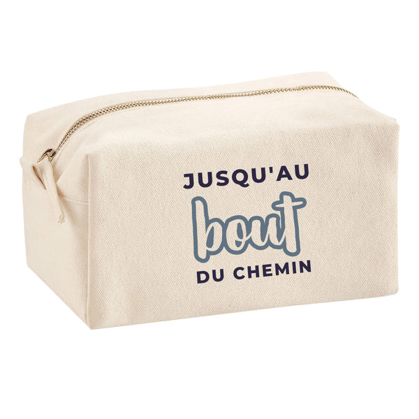 Trousse Multifonction Jusquau Bout du Chemin - Multi-Purpose Case - Idée Trousse Multifonction Cadeau Anniversaire Fête Original Famille Travail Départ Collègue Retraite Noël. - Bleu&Gris - 2