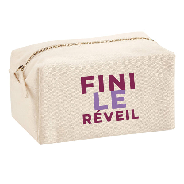 Trousse Multifonction Fini Le Reveil - Multi-Purpose Case - Idée Trousse Multifonction Cadeau Anniversaire Fête Original Famille Travail Départ Collègue Retraite Noël. - Violet&Violet - 1
