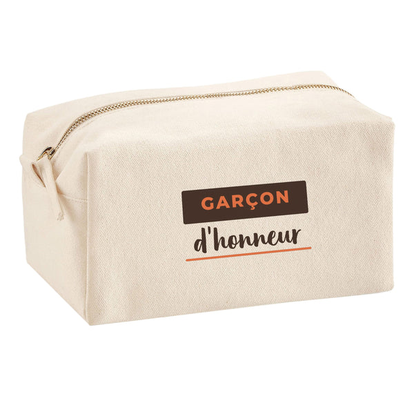 Trousse Multifonction Garcon Dhonneur - Multi-Purpose Case - Idée Trousse Multifonction Cadeau Anniversaire Fête Original Famille Travail Départ Collègue Retraite Noël. - Marron&Terracotta - 4