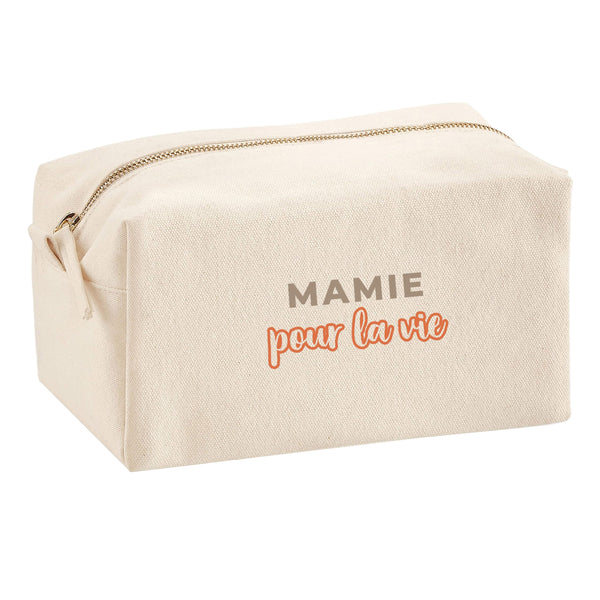 Trousse Multifonction Mamie pour la Vie - Multi-Purpose Case - Idée Trousse Multifonction Cadeau Anniversaire Fête Original Famille Travail Départ Collègue Retraite Noël. - Marron&Terracotta - 2