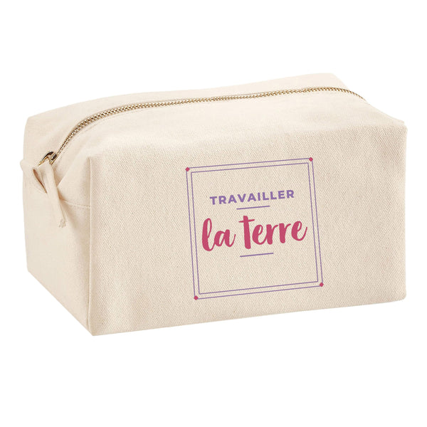 Trousse Multifonction Travailler la Terre - Multi-Purpose Case - Idée Trousse Multifonction Cadeau Anniversaire Fête Original Famille Travail Départ Collègue Retraite Noël. - Violet&Rose - 3