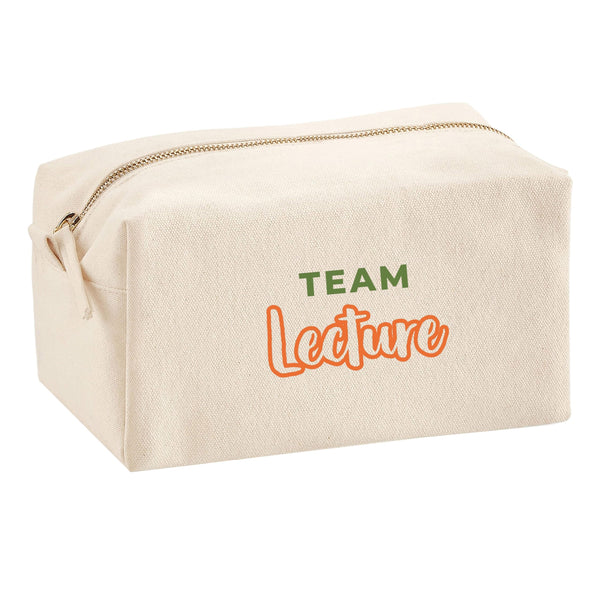 Trousse Multifonction Team Lecture - Multi-Purpose Case - Idée Trousse Multifonction Cadeau Anniversaire Fête Original Famille Travail Départ Collègue Retraite Noël. - Kaki&Orange - 2