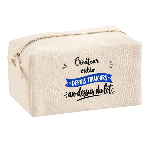 Trousse Multifonction Createur video Depuis Toujours au Dessus du Lot - Multi-purpose Case - Idée Trousse Multifonction Cadeau Anniversaire Fête Original Famille Travail Départ Collègue Retraite Noël.