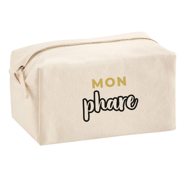 Trousse Multifonction Mon Phare - Multi-Purpose Case - Idée Trousse Multifonction Cadeau Anniversaire Fête Original Famille Travail Départ Collègue Retraite Noël. - Doré&Noir - 2