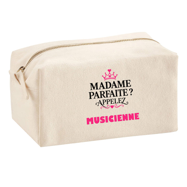 Trousse Multifonction Madame Parfaite Musicienne - Multi-Purpose Case - Idée Trousse Multifonction Cadeau Anniversaire Fête Original Famille Travail Départ Collègue Retraite Noël.