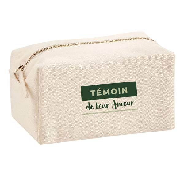 Trousse Multifonction Temoin de Leur Amour - Multi-Purpose Case - Idée Trousse Multifonction Cadeau Anniversaire Fête Original Famille Travail Départ Collègue Retraite Noël. - Vert&Kaki - 4