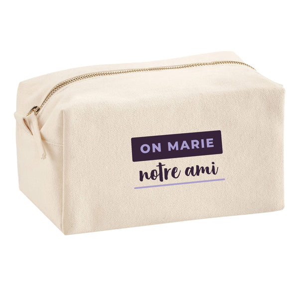 Trousse Multifonction on Marie Notre Ami - Multi-Purpose Case - Idée Trousse Multifonction Cadeau Anniversaire Fête Original Famille Travail Départ Collègue Retraite Noël. - Violet&Violet - 4