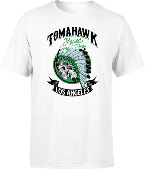 T-shirt & Hoodie Tomahawk moped repair shop