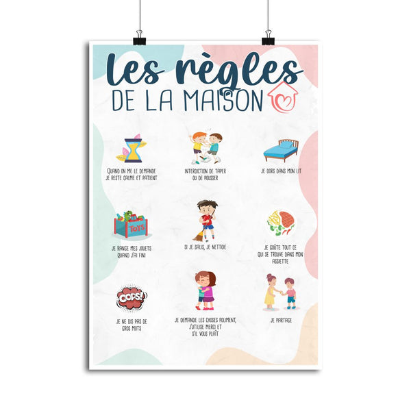 Affiche les règles de la maison