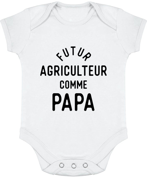 Body bébé Futur agriculteur comme papa