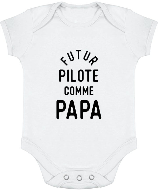 Body bébé Futur pilote comme papa