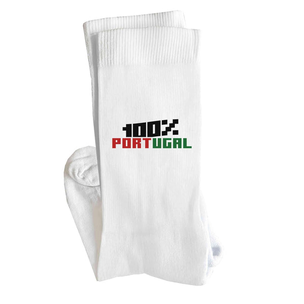 Chaussettes 100% portugal | Socks | Taille 36-40 | Idée Chaussettes Personnalisées Cadeau Fête Original Famille Travail Départ Collègue Retraite Noël.