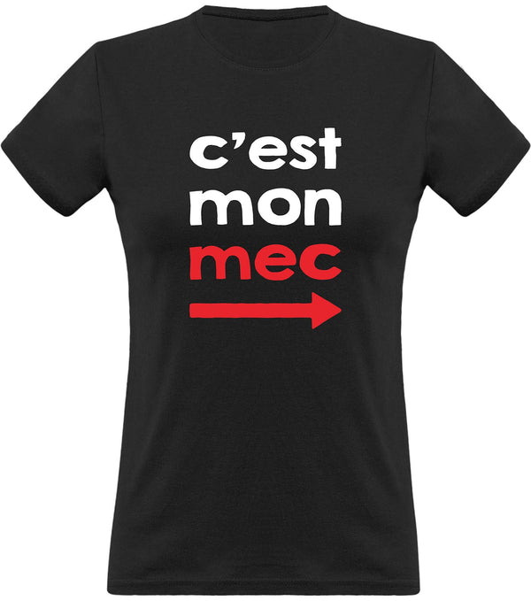 T shirt femme c'est mon mec
