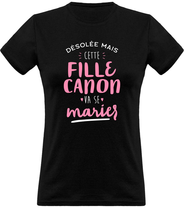 T shirt femme cette fille va se marier