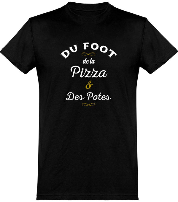  T shirt homme foot, pizza & potes