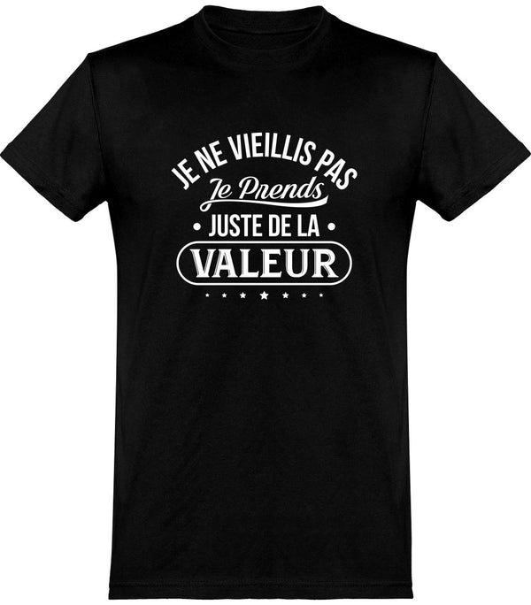 T shirt homme je ne vieillis pas