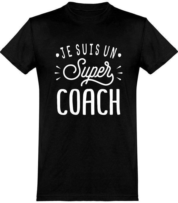  T shirt homme je suis un super coach