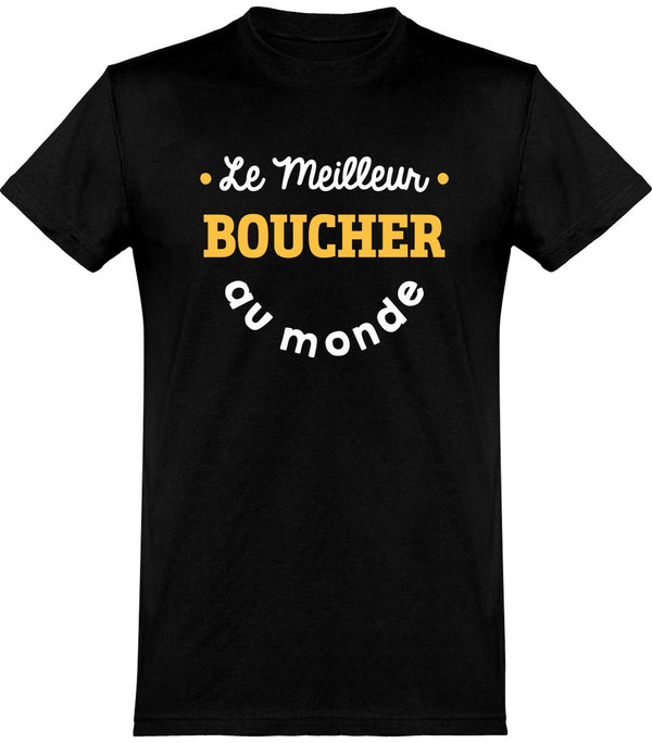  T shirt homme le meilleur boucher au monde