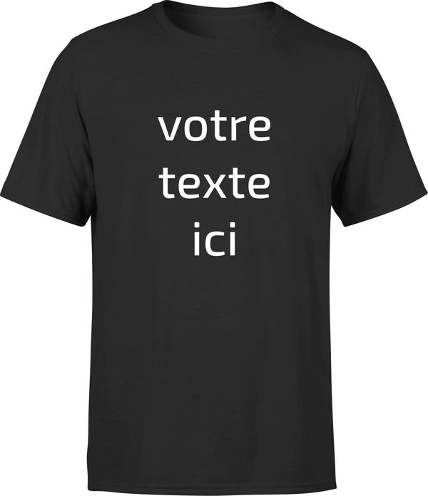  T shirt homme personnalisé avec votre texte